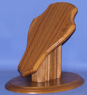 European Skull Table Pedestal Oak