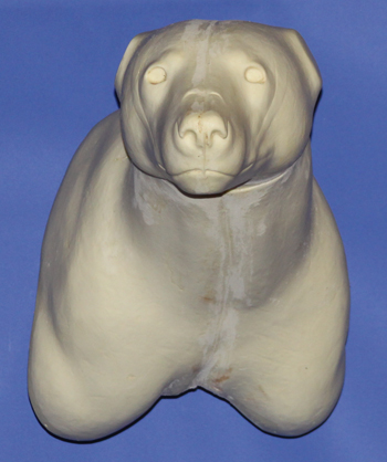 CRB52 Black Bear Pedestal Closed Mouth
