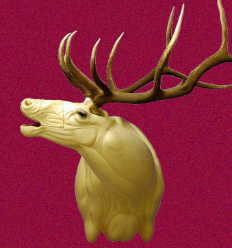 ELK128 Bugling Elk - Right Turn