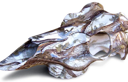 Snow Camo Dipped Skull - Large