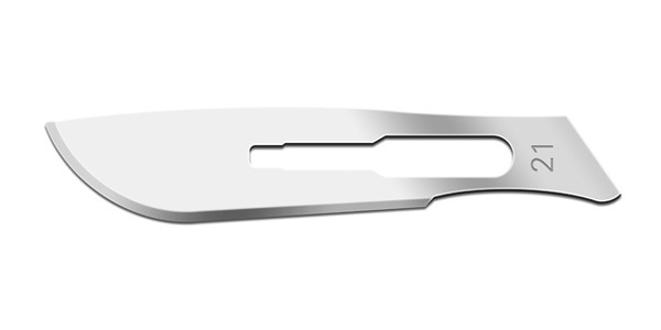 Cincinnati Surgical Size 21 Scalpel Blades Box of 100 - CSS06 21 100