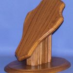 European Skull Table Pedestal Oak