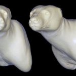 CRB51 Black Bear Pedestal Closed Mouth