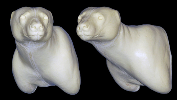 CRB51 Black Bear Pedestal Closed Mouth