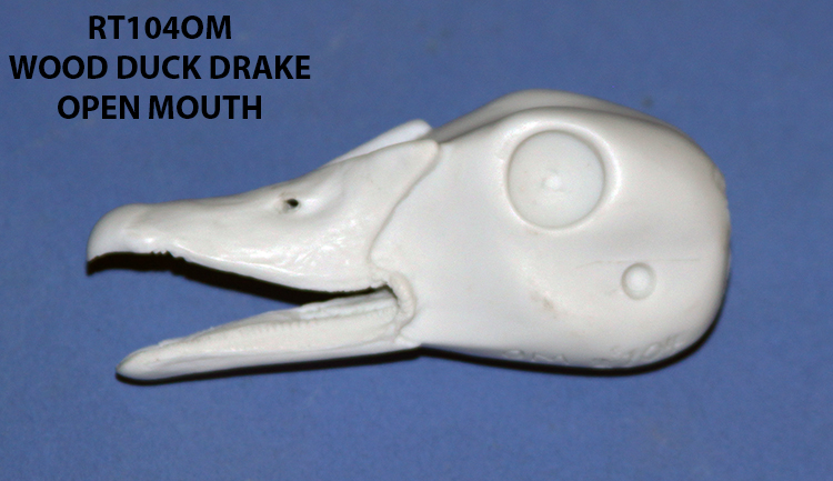 RT104OM Wood Duck Drake Open Mouth