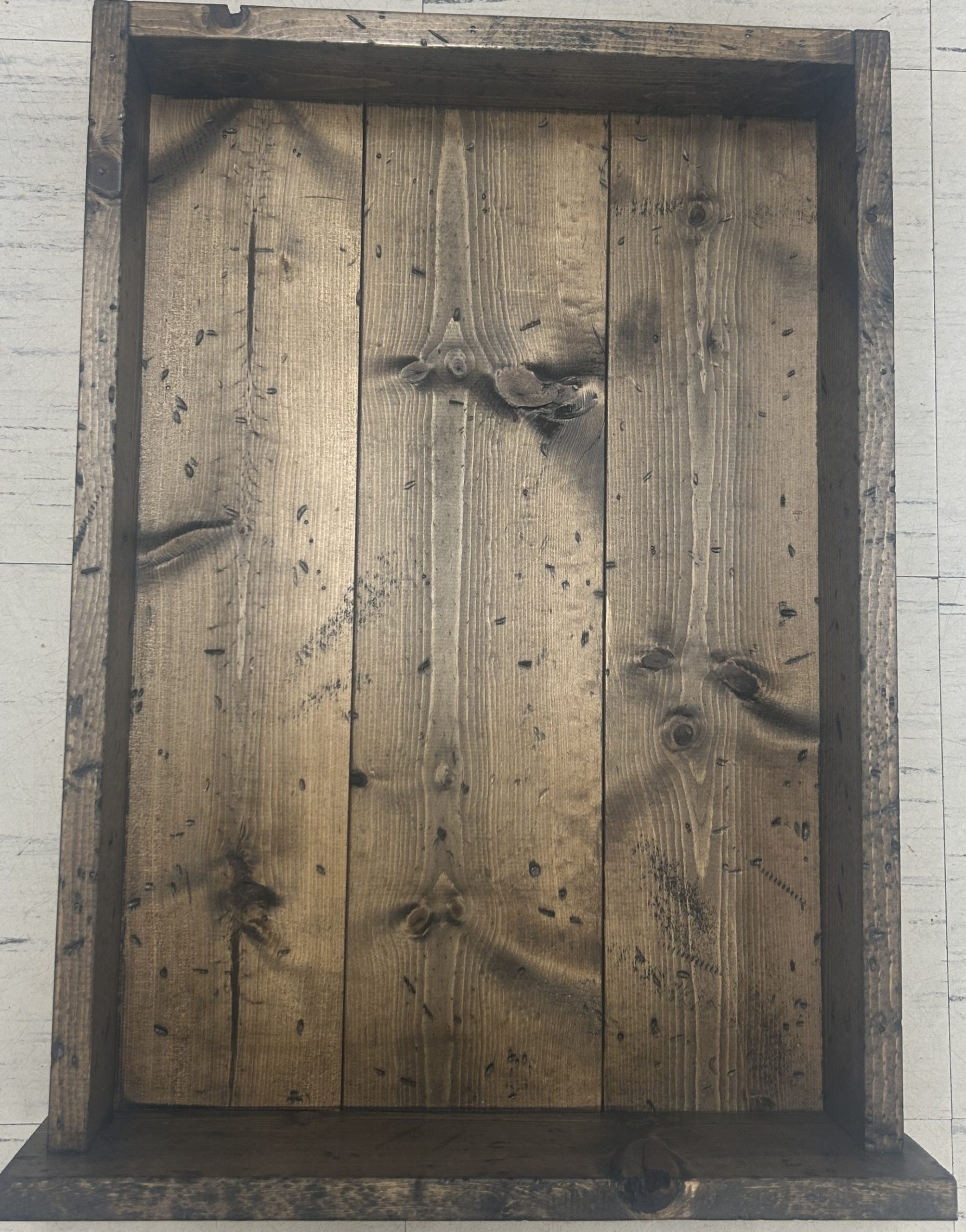 Brown Stained Medium Shadow Box