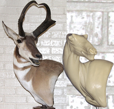 CA045 Antelope Pivot Pedestal Hard Left Open Mouth