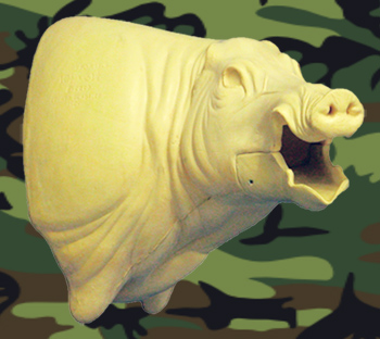 CWBWP11 Wild Boar Wall Pedestal Open Mouth