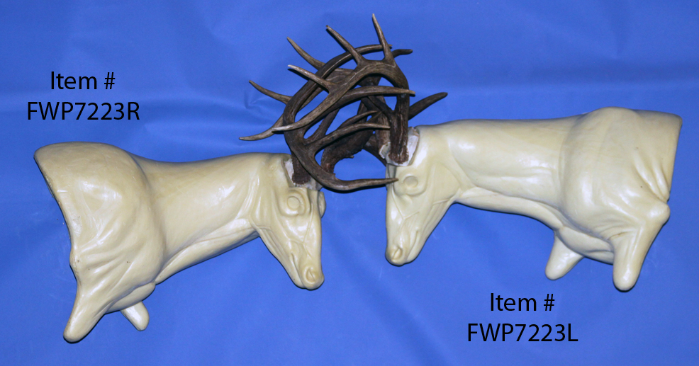 FWP7223L Wall Pedestal Locked Antlers